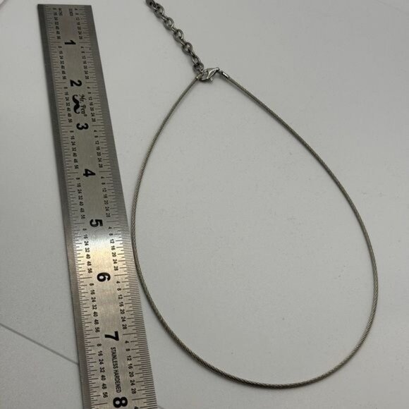 Milor Italy Steel by Design Set of 3 Pendants w Adjustable Necklace Heart Circle - Picture 2 of 8